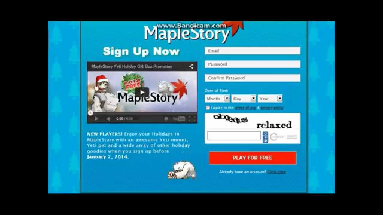 How to make maplestory account - YouTube