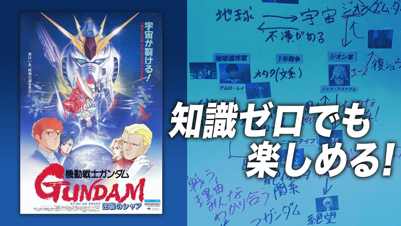 機動戦士ガンダム逆襲のシャア予習解説 全く知らない人の為に おまけの夜 Youtube