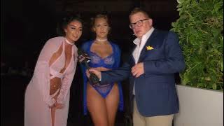 CandyLandBoutique Models Alexis Lamarco & Claire Grimes backstage at #FusionFashion #ArtBaselMiami