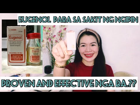 Video: Ang eugenol ba ay natutunaw sa tubig?