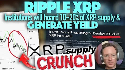 DECEMBER Numbers Show Ripple XRP Supply Crunch + Institutions Will Hold 10-20% of Supply & Get Yield