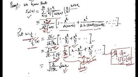Bessel Equation and Bessel function some special cases and properties ( Bs-V assignment iiui )