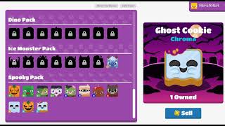 I Got The Ghost Cookie Blook and The Pumpkin Cookie Blook!! | Blooket
