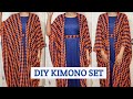 Sew a kimono dress set easy diy maxi cardigan stylish abaya design beginner sewing no pattern