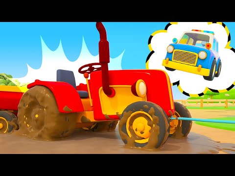 🔴🔴🔴Farm vehicles need help! Big trucks and cars save farm vehicles in cartoons for kids