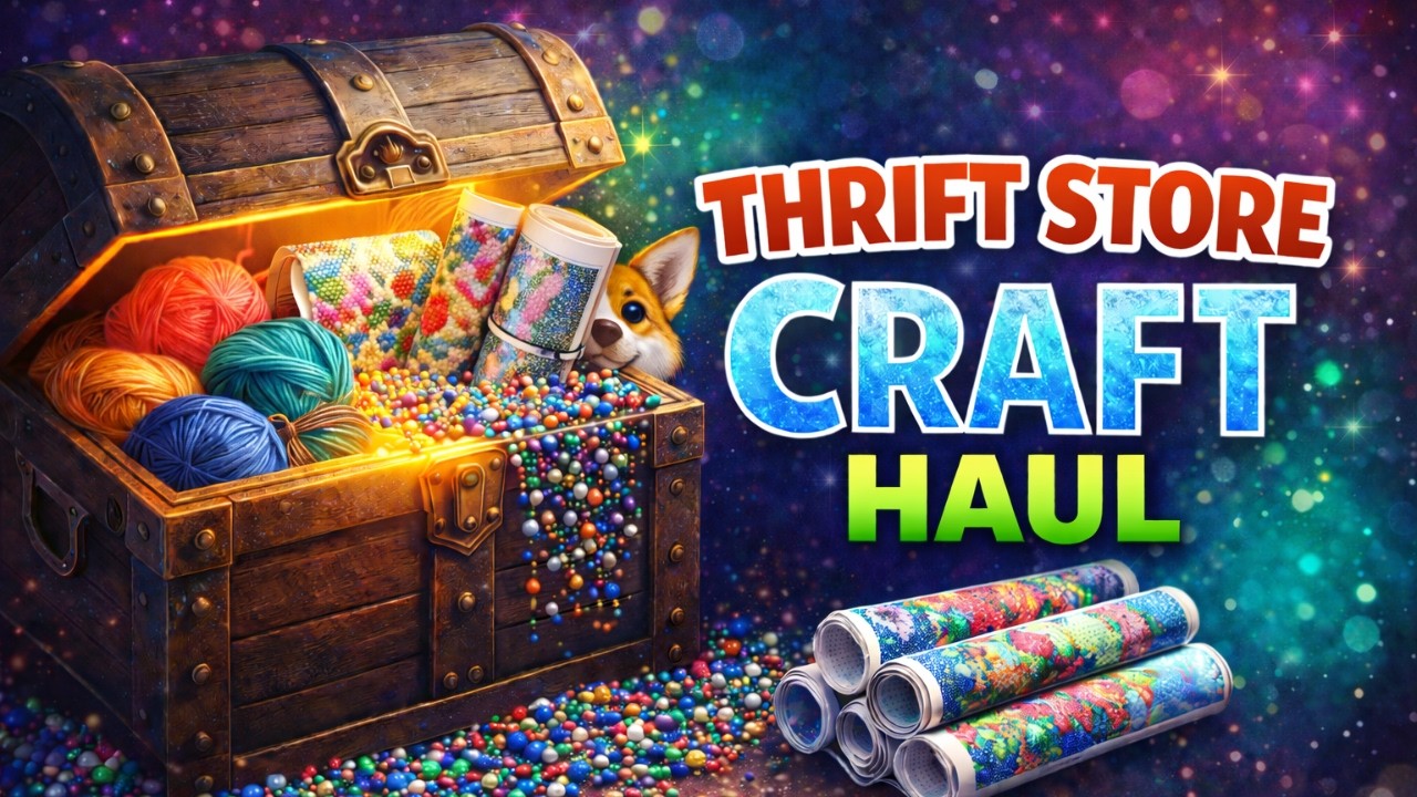 Diamond Painting & Craft Thrift Store Haul | What Did I Find? | Budget Friendly Crafts