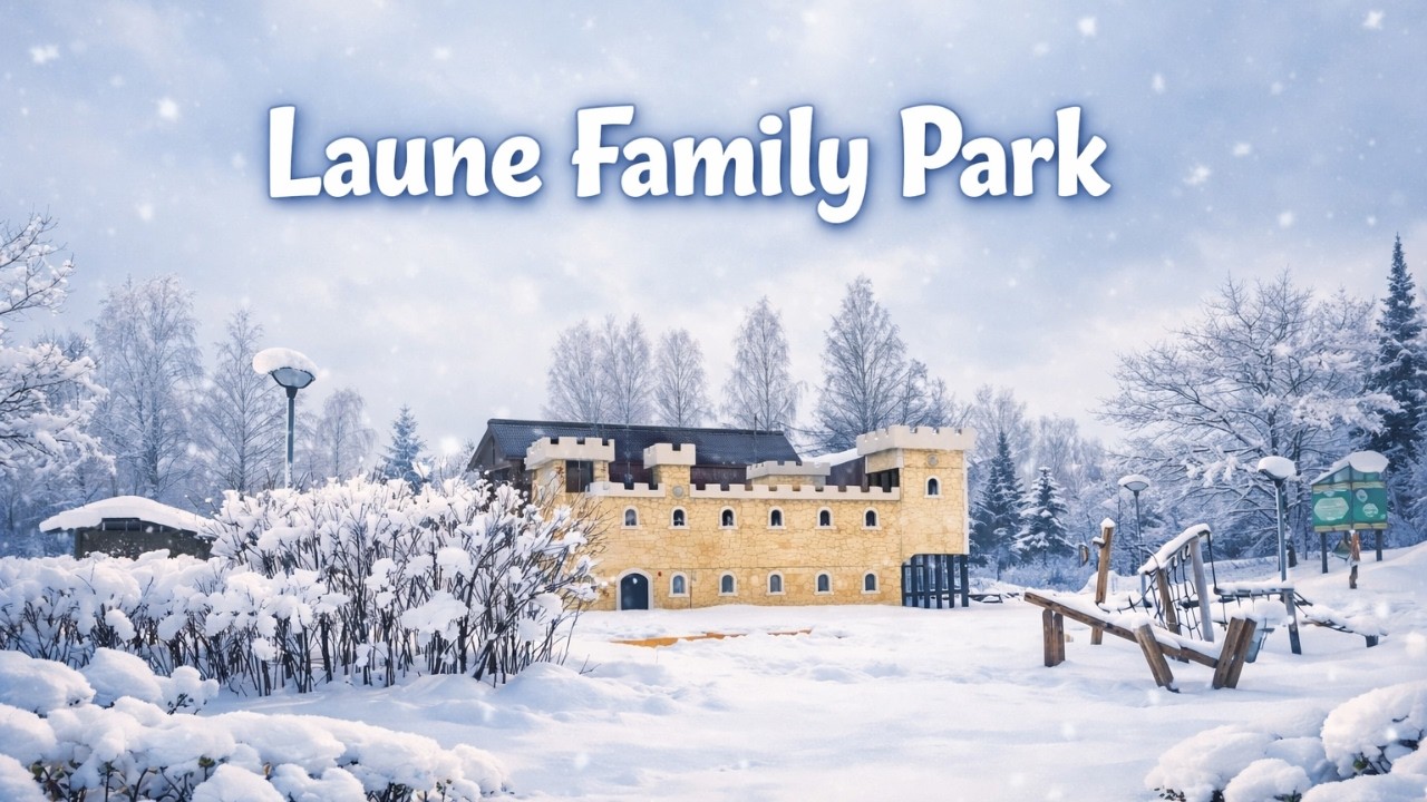 Winter Walk in Laune Family Park, Lahti ❄️