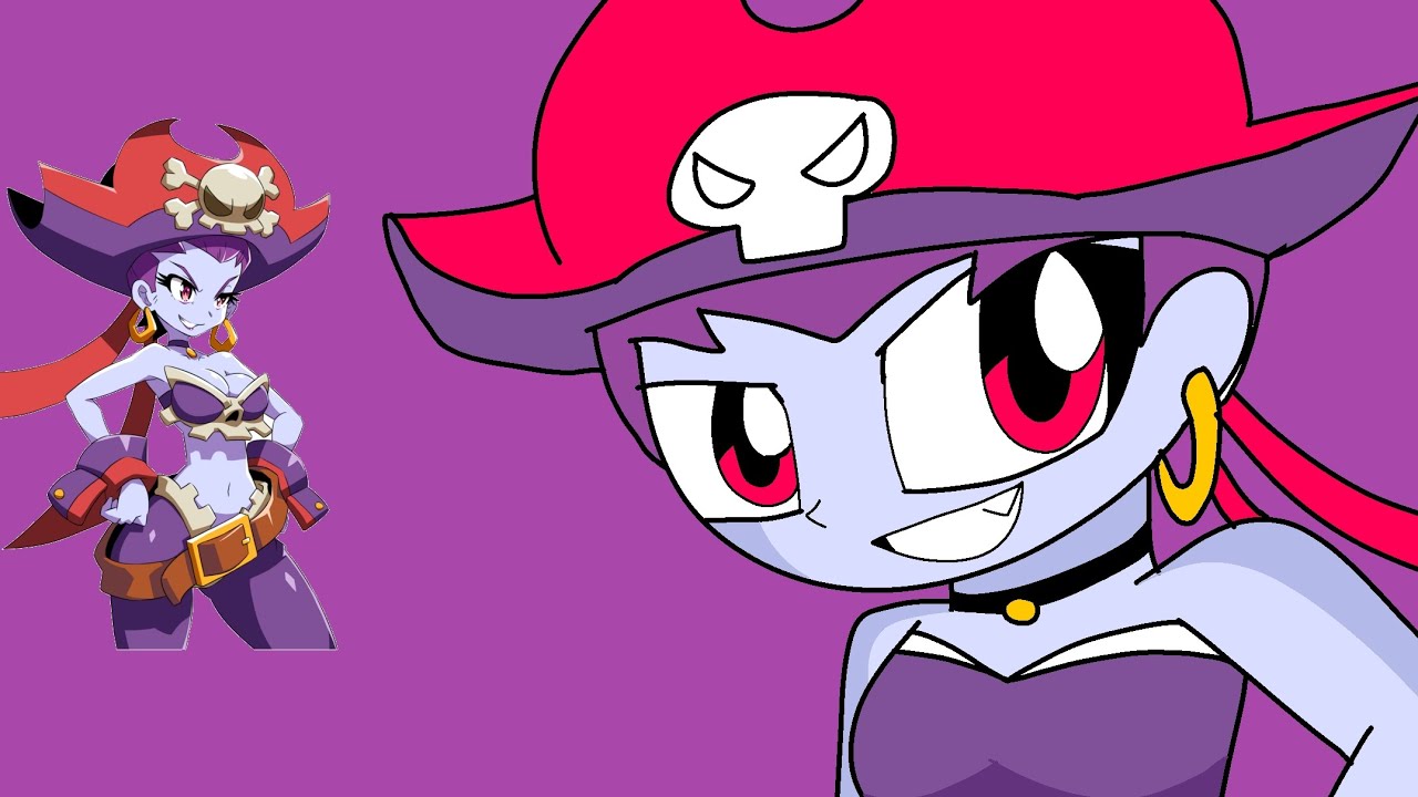 dibujando a risky boots de (los juegos de shantae)