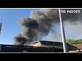 Пожар на складе пиротехники