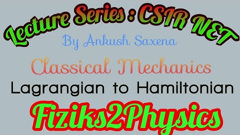 Langrangian to Hamiltonian Conversion