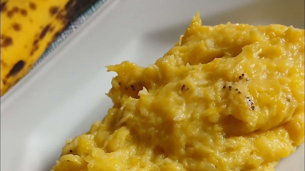 É diferenciado! Purê de Banana da terra  com Leite de coco 🥥🍌 | Gostosuras da Baiana