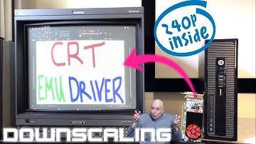 Downscaling Chronicles 19: CRT Emudriver. Windows 10 PC on a CRT in 240p/480i with an AMD Radeon GPU