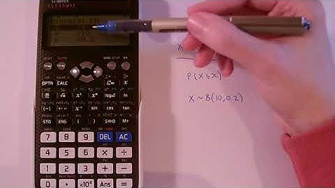 Casio fx-991EX Classwiz Calculator tutorial - Finding cumulative binomial probabilities