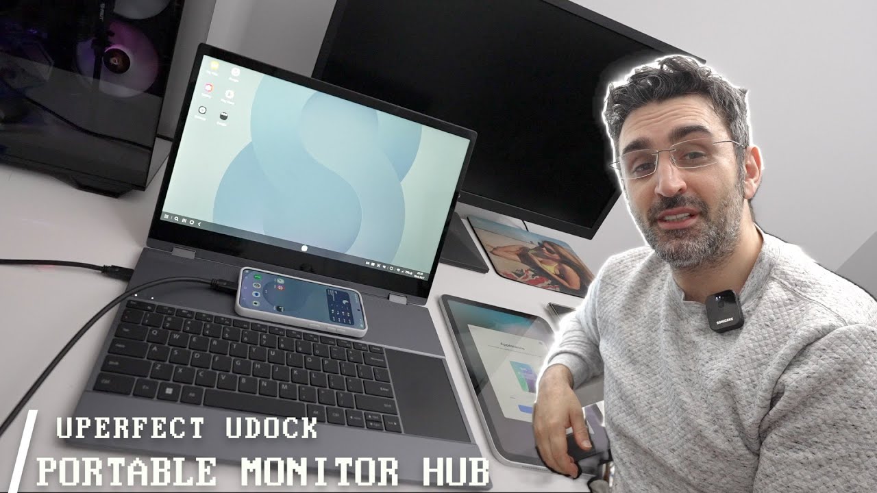 UPERFECT UDock X 15.6 Pro - Portable Touch Screen Monitor Keyboard