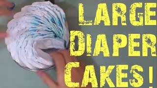Http://printmybabyshower.com/make-diaper-wheels-for-diaper-cakes - we
got all your favorite three tier wrapped diaper cakes for friend's
baby shower. th...