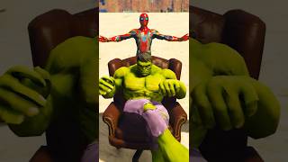 💥 giant hulk help Spiderman #hulk #ironman #spiderman #venom #goku #gta