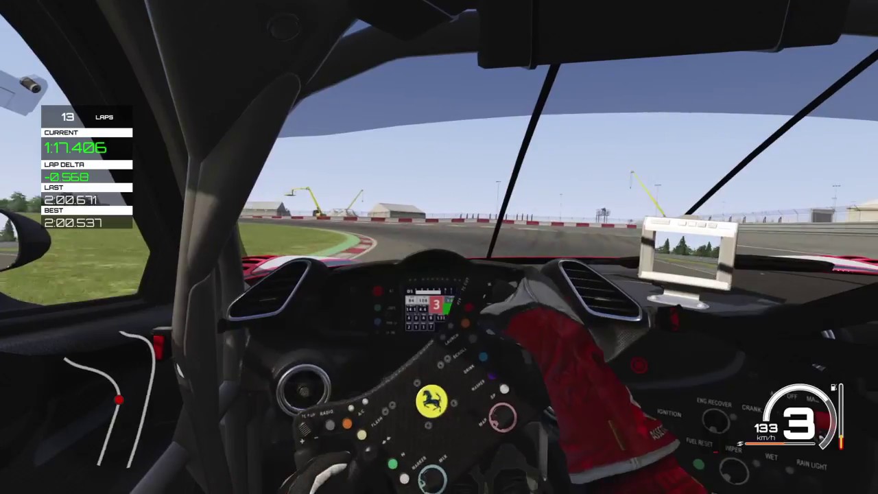 Assetto Corsa Onboard Ferrari 488 Gt3 Nurburgring Gp Track