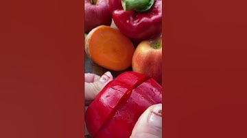 Nước Ép Cà Rốt, Táo, Ớt Chuông #healthy