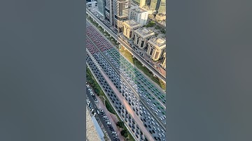 Traffic on National Day in Dubai 🇦🇪 #uae #dubai #sheikhzayedroad #nationalday #celebration