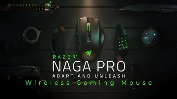 Razer Naga Pro Wireless Gaming Mouse: Interchangeable Side Plate w/ 2, 6, 12 Button Configurations
