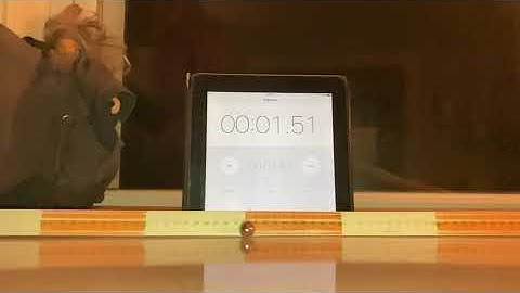 Level surface video for 1-D Kinematics Lab