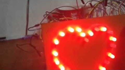 làm led trái tim dùng arduino