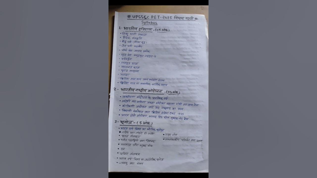upsssc pet syllabus 2025 Hindi #upsssc #upssscpet #syllabus #pet #up #gk #exam #upgk