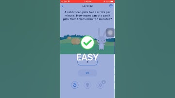 Easy Game level 82 A rabbit can pick two carrots per minute. How many carrots can it pick
