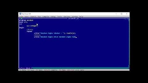 Program Pascal - Program menebak angka di pascal sederhana