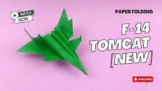 BEST ORIGAMI PAPER JET EASY || F 14 Tomcat Paper Plane Easy