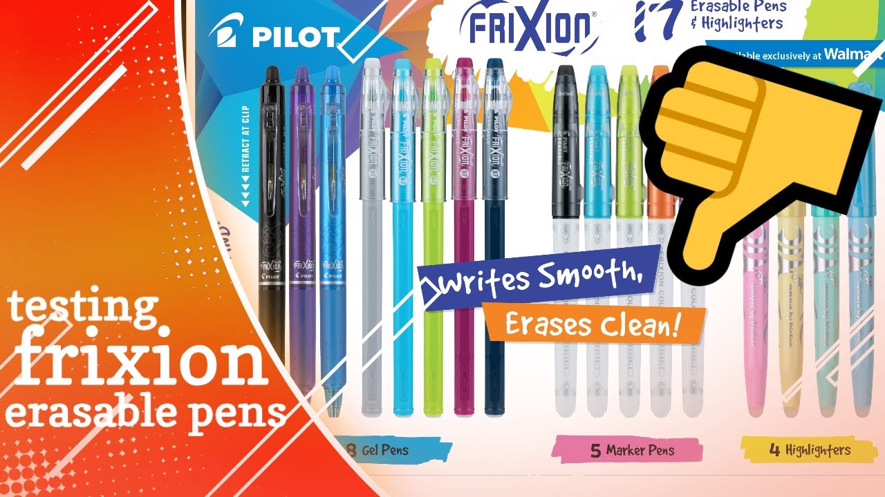 Review: ALL The Erasable Pens (Pilot Frixion + Uni Fanthom) - The  Well-Appointed Desk
