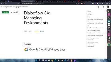 Dialogflow CX: Managing Environments lab solution || Google Arcade 2023 || Free Swags and rewards.