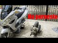 The scooter does not start. Scooter piston change