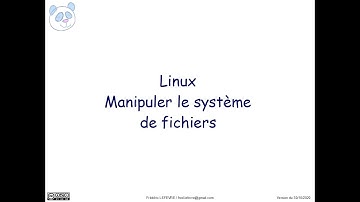 Linux - Manipuler le système de fichiers