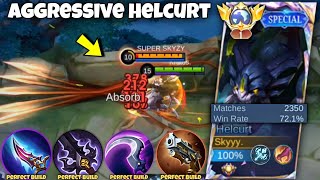 HELCURT PERFECT & AGGRESSIVE GAMEPLAY IN SOLO RANK🔥 ( BEST BUILD 2024 ) MLBB