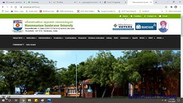 Student Admission Application for MSU College 2020-21 | Manonmaniam Sundaranar University Admission