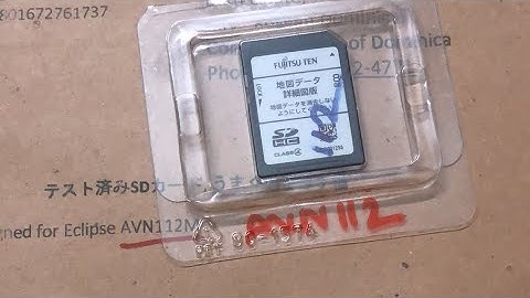 Eclipse AVN112MRC sd map card for car radio | Dominican