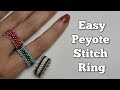 Learn basic Peyote stitch ring 👌 Step by Step Tutorial