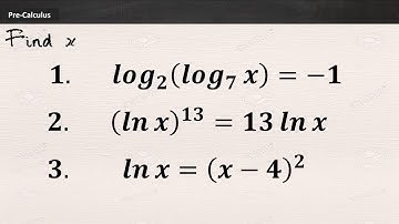 Solving Logarithmic and Exponential Equations Part 5