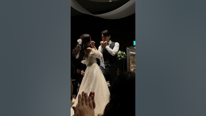 하객들 난리난 귀여운 결혼행진댄스 #신랑신부행진 #동시입장 #2부입장