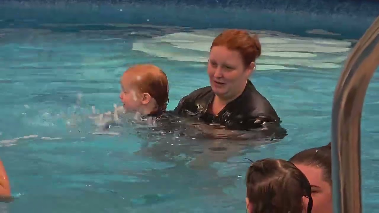 Luca Swimming lesson