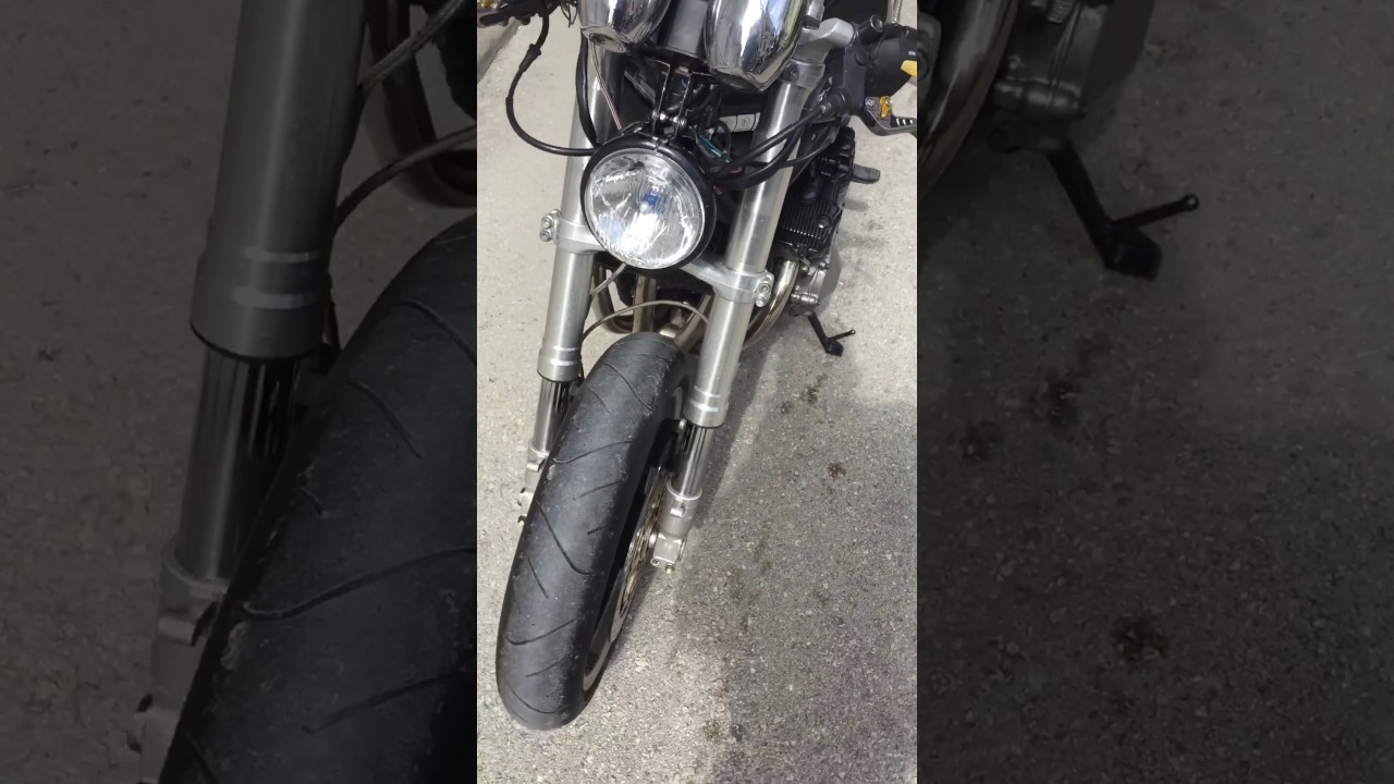 Suzuki bandit 600 gsxr front forks swap YouTube