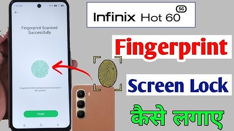 Infinix Hot 60 5g Fingerprint lock kaise lagaye/How to display fingerprint lock in infinix hot 60
