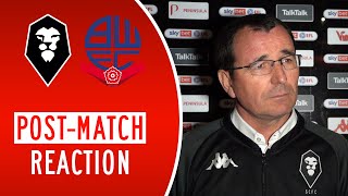 🗣 GARY BOWYER | Salford City 0-1 Bolton Wanderers post-match interview