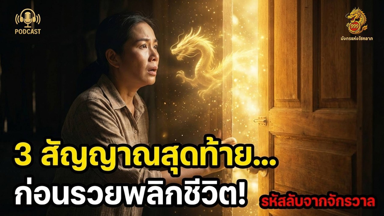 ถ้าชีวิตมืดแปดด้าน ฟังคลิปนี้! 3 สัญญาณสุดท้ายก่อนปาฏิหาริย์มหาเศรษฐีปรากฏ | มังกรแห่งโชคลาภ