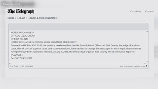 What is a legal organ? Macon-Bibb officials choose new county newspaper starting in 2026
