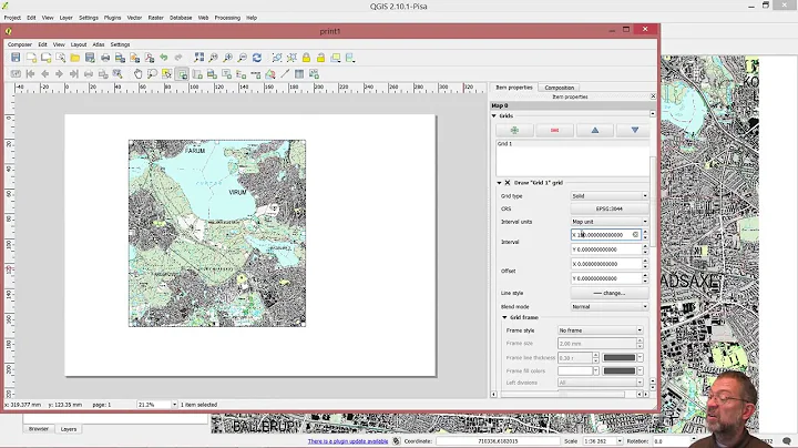 how to add coordinate grids to maps i QGIS