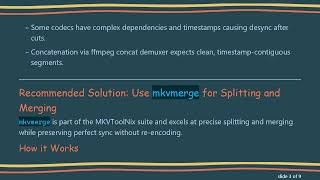 How to Automate ffmpeg Splitting and Merging of Videos While Keeping Audio in Sync Guide