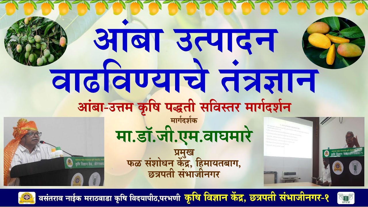 #आंबा  उत्पादन वाढीचे तंत्रज्ञान-डॉ.जी.एम.वाघमारे,#mango mango farming in maharashtra