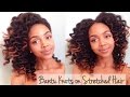 Bantu Knots on Stretched Hair
